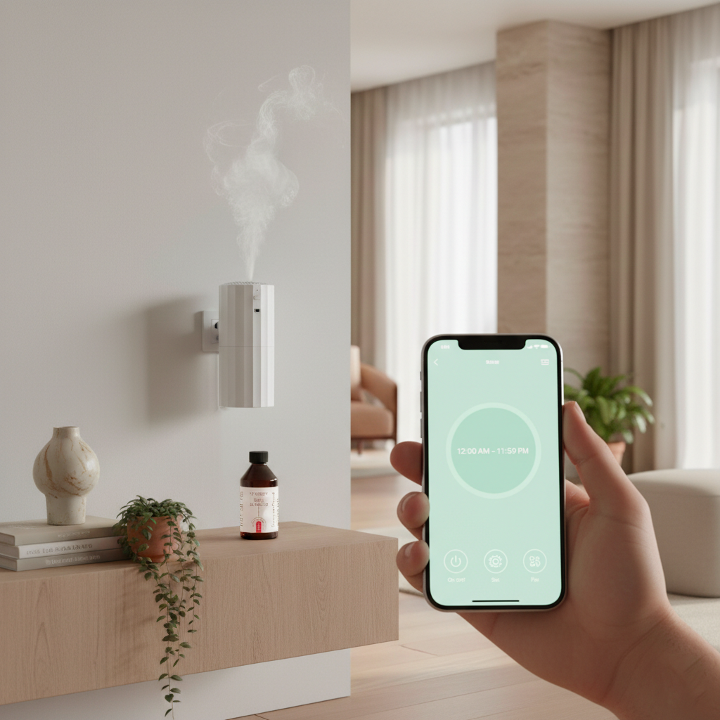 Moodboard Aireo Plug – Diffuseur par Nébulisation, atmosphère · , , · Essentia Scent