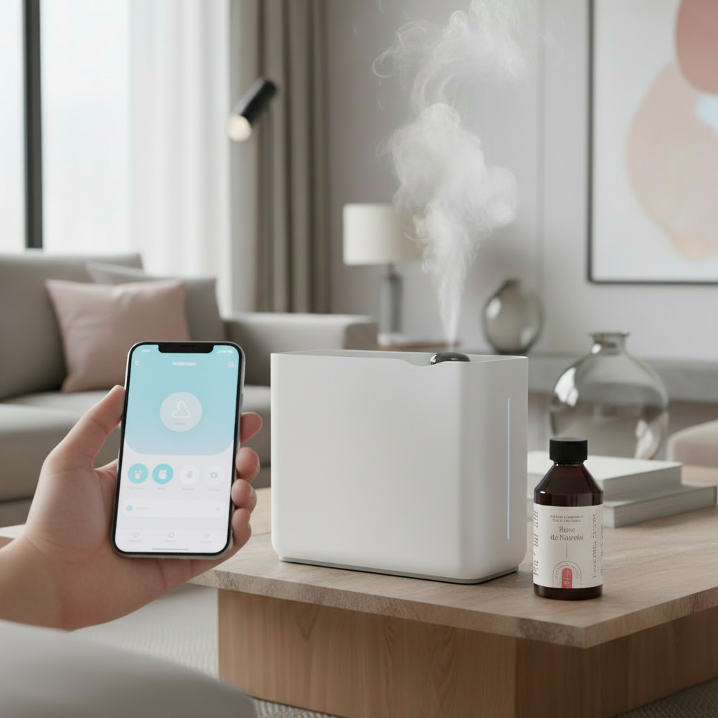 Brumeo – Diffuseur par Nébulisation Haute Capacité lifestyle d'intérieur, parfum d'ambiance · Note de tête · Essentia Scent