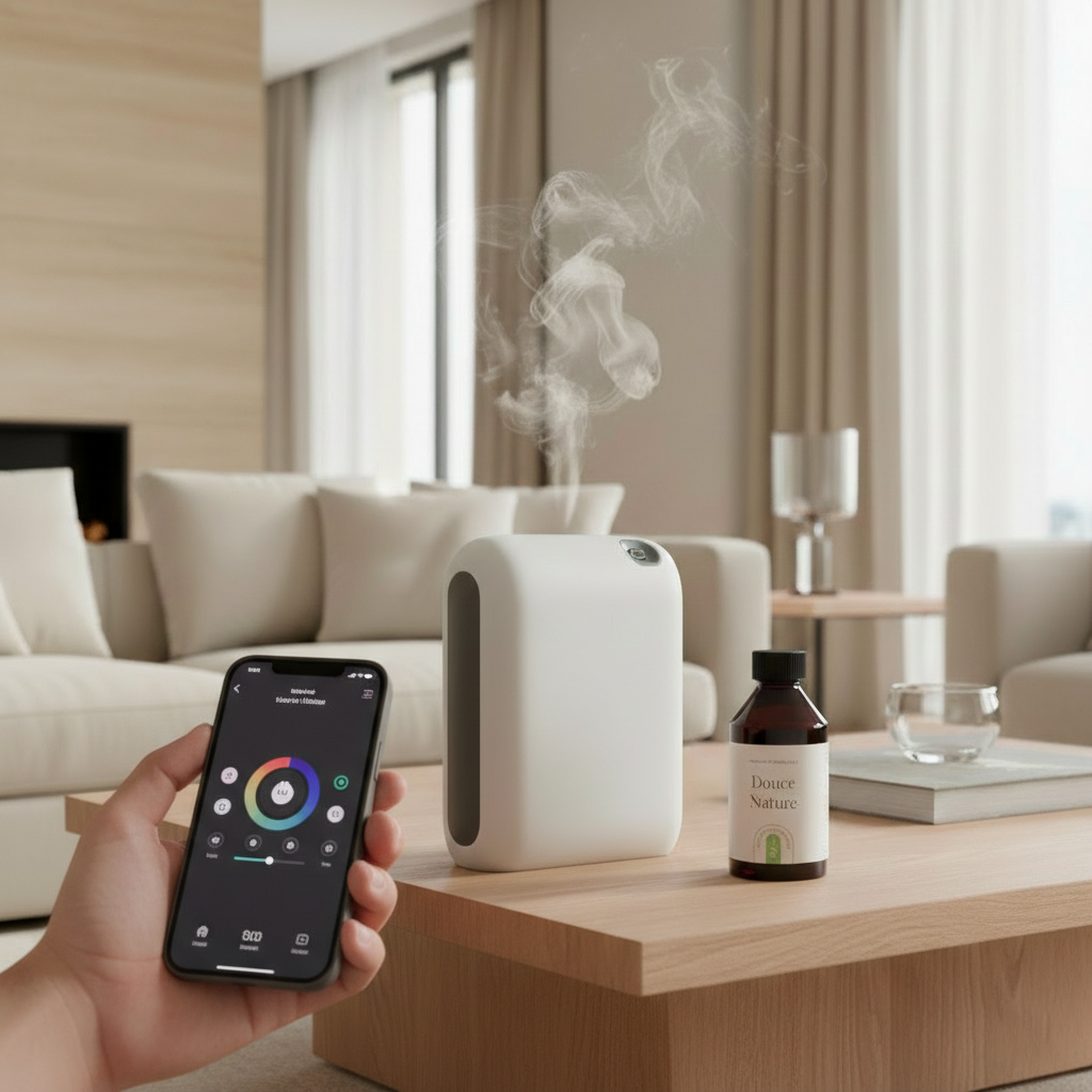 Eos Pro – Diffuseur par Nébulisation Polyvalent lifestyle d'intérieur, parfum d'ambiance · Note de tête · Essentia Scent